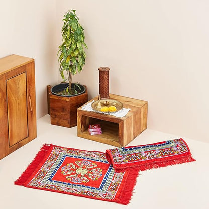 Traditional Square Carpet/Pooja Mat