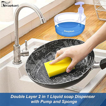 Double Layer Soap Dispenser for Bathroom 