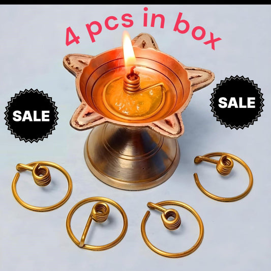 Pure Brass Niranjan Kadi ( 4 PCS IN BOX )
