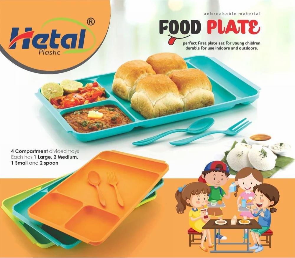 FOOD PLATE 1PCS HETAL